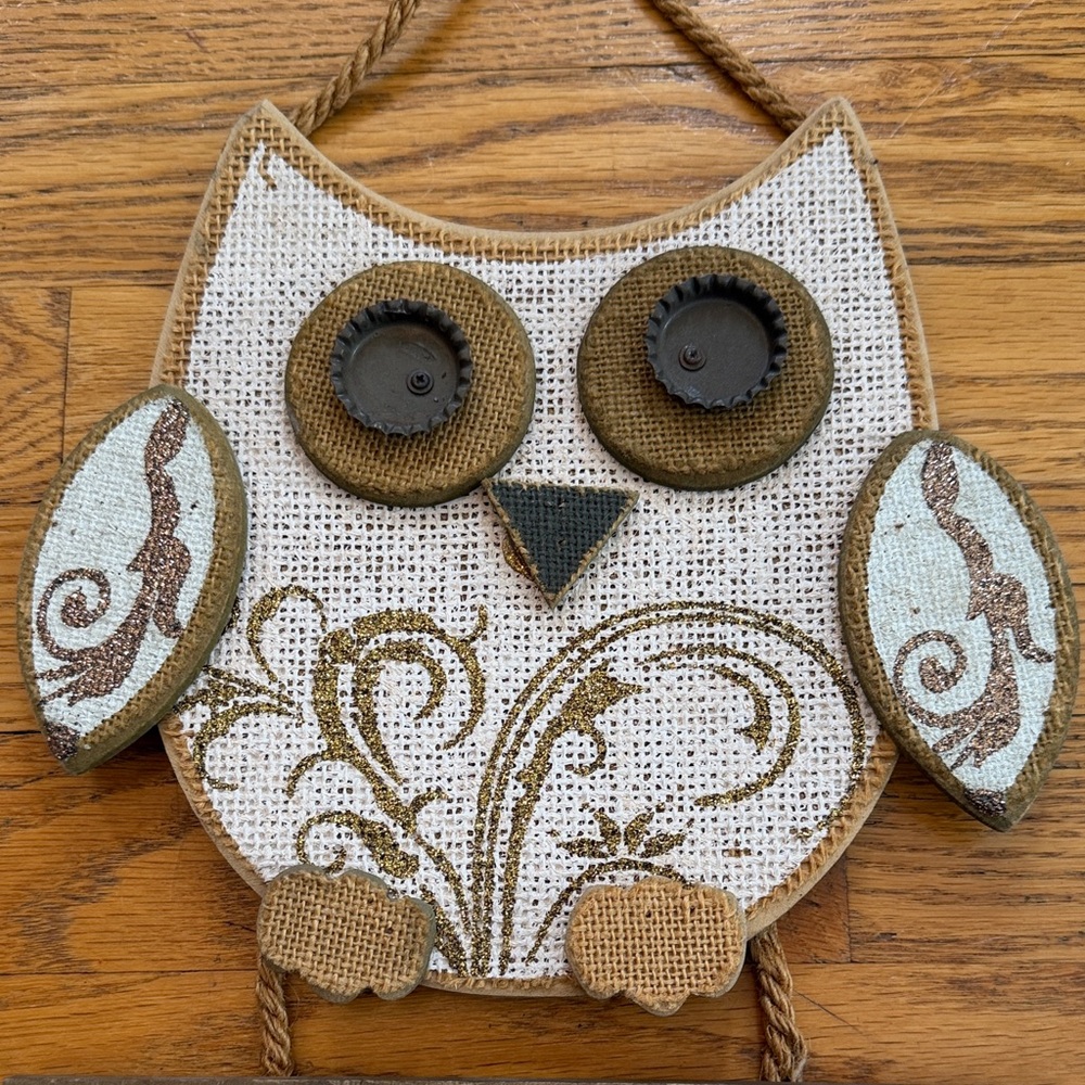 Source Unknown Owl Wall Hanging - Brown and White - Picture 4 of 6